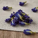 AI Generated Dried Butterfly Pea Flowers (Macro Photo)